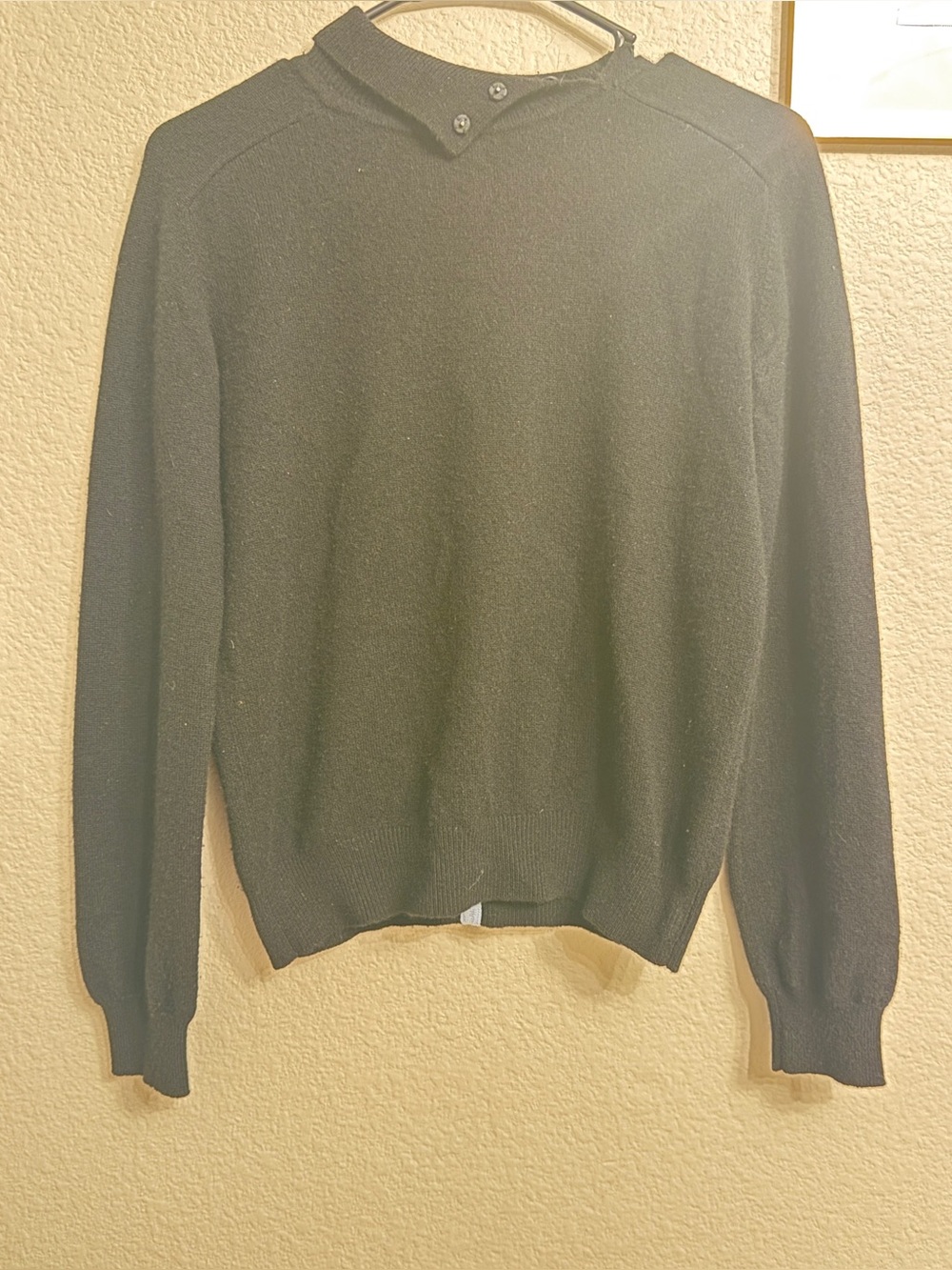 Garin 100% Cashmere Women’s Sweater with Button Detail- Size Small